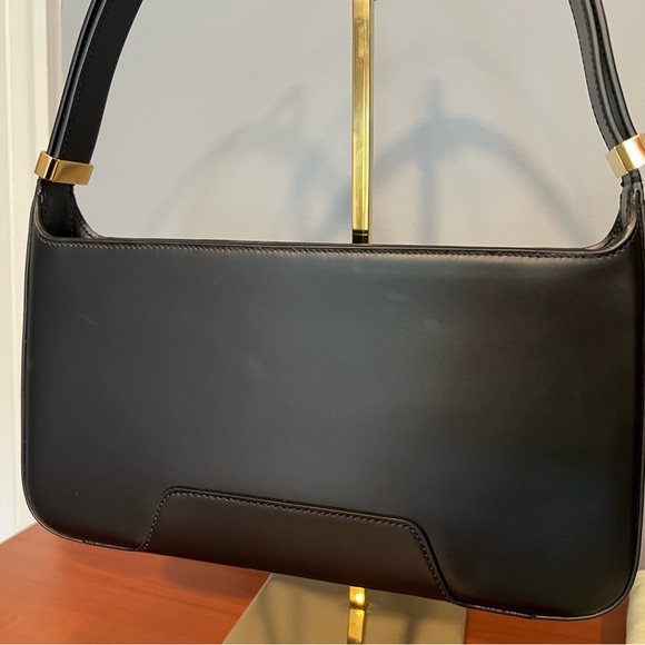 BURBERRY Smooth Calfskin TB Shoulder Bag Black - Picture 3 of 11